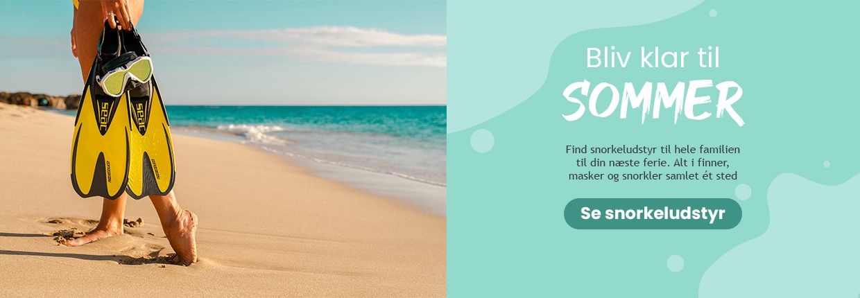 Find snorkeludstyr til hele familien til din n&aelig;ste ferie. Alt i finner, masker og snorkler samlet &eacute;t sted