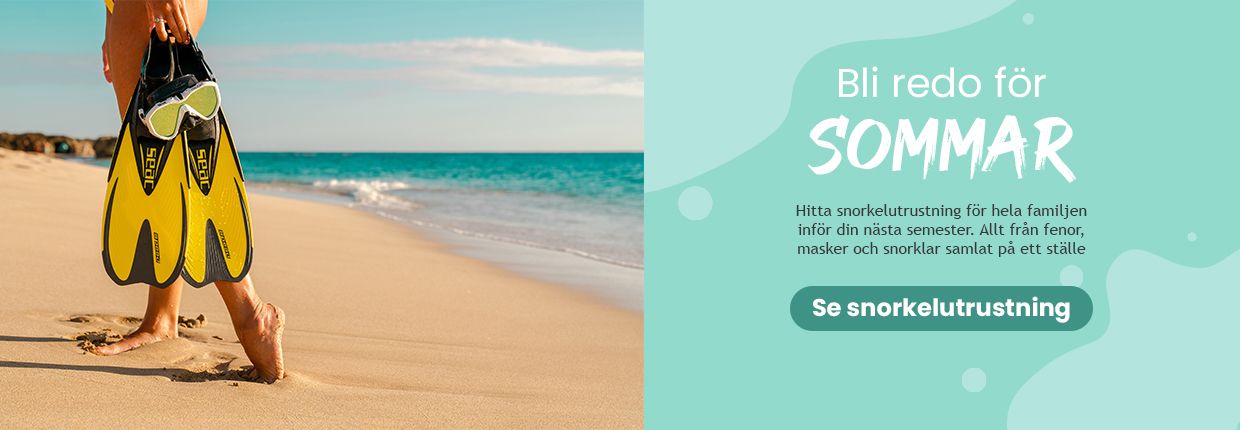 Hitta snorkelutrustning f&ouml;r hela familjen inf&ouml;r din n&auml;sta semester. Allt fr&aring;n fenor, masker och snorklar samlat p&aring; ett st&auml;lle