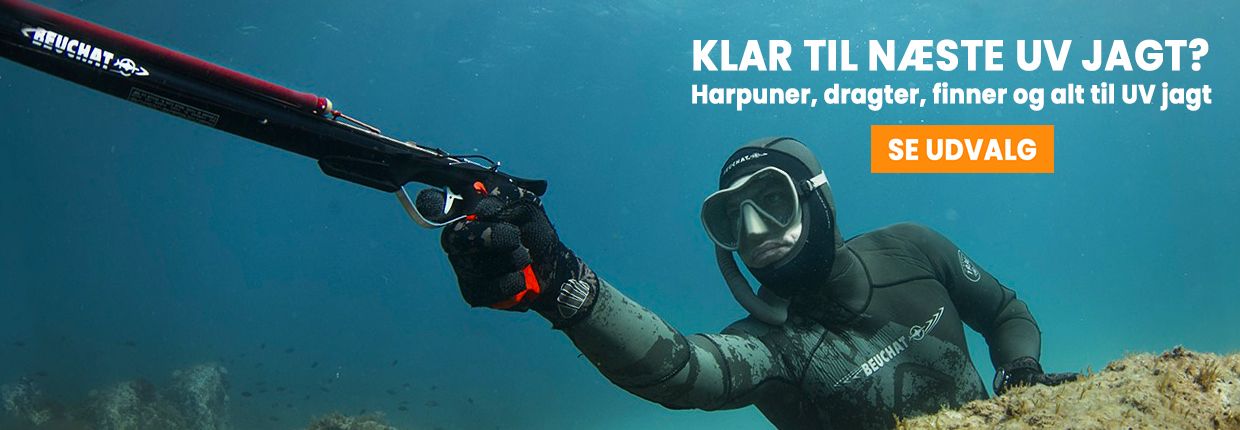 UV jagt harpuner, dragter, finner og mere