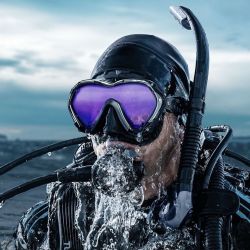 Tusa Paragon S Dykkermaske Sort/Slv