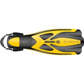 Beuchat finner 1Dive Adjustable gul sort