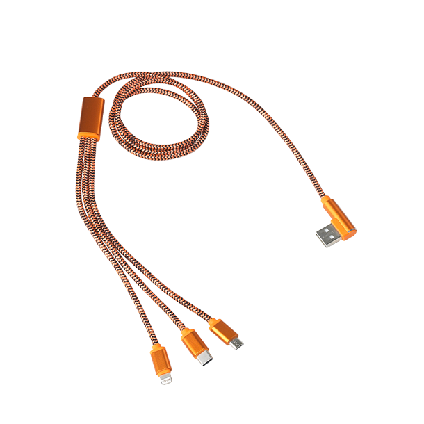 Nordic Heat 3 i 1 USB ladekabel