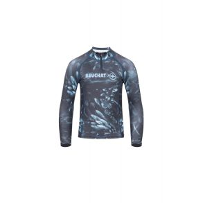 Beuchat Atoll Seaweed lang�rmet Rashguard Junior 2 mm bl�