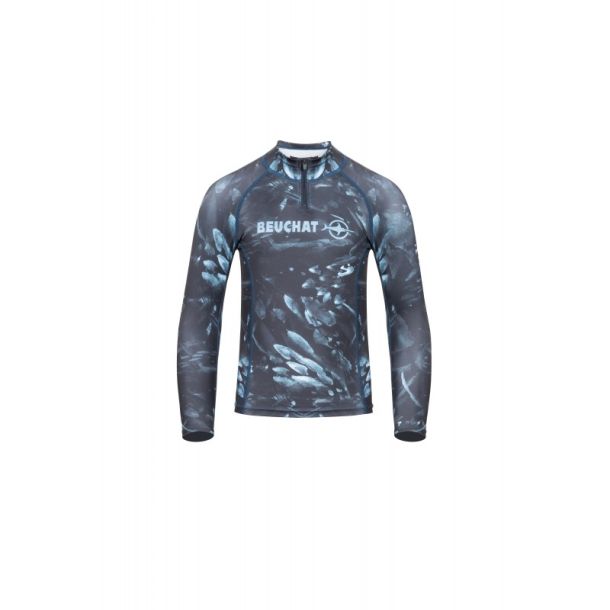 Beuchat Atoll Seaweed lang�rmet Rashguard Junior 2 mm bl�
