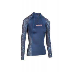 Beuchat Atoll Seaweed Long Sleeve Rashguard Woman 2 mm Blue