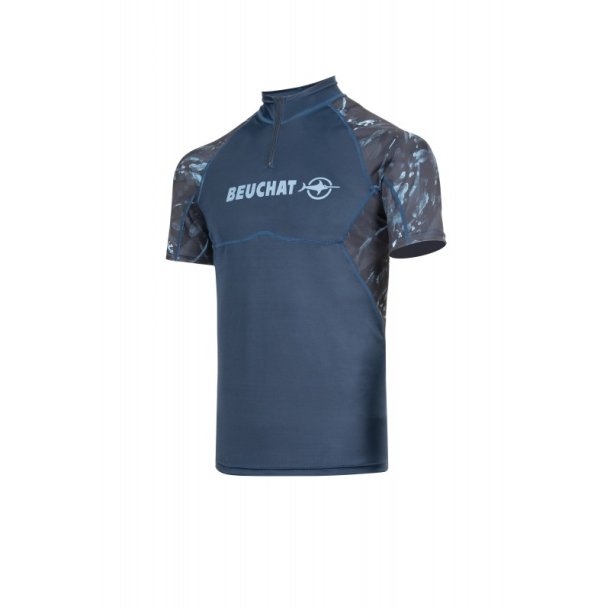 Beuchat Atoll Seaweed Short Sleeve Rashguard Man 2 mm Blue