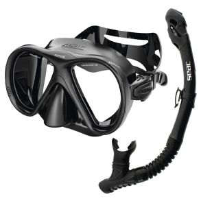 Seac snorkels�t Iena Dry sort s�lv