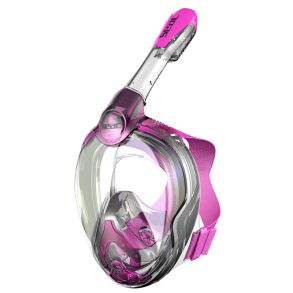 Seac fullface maske Magica junior sort silikone pink