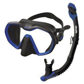 Seac snorkels�t Icona + Reverse Dry sort/bl�
