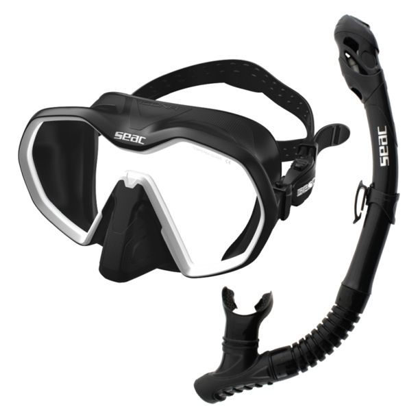 Seac Set Bis Icona Snorkelset Vit