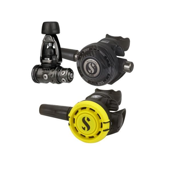 Scubapro MK19 EVO Black Tech/G260 Carbon Black Tech/R105 Octopus 