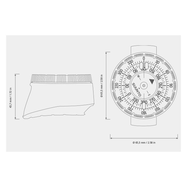Suunto SK8 Arm kompas