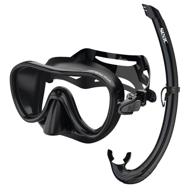 Seac Snorkeling Set Bis Salina Top Black