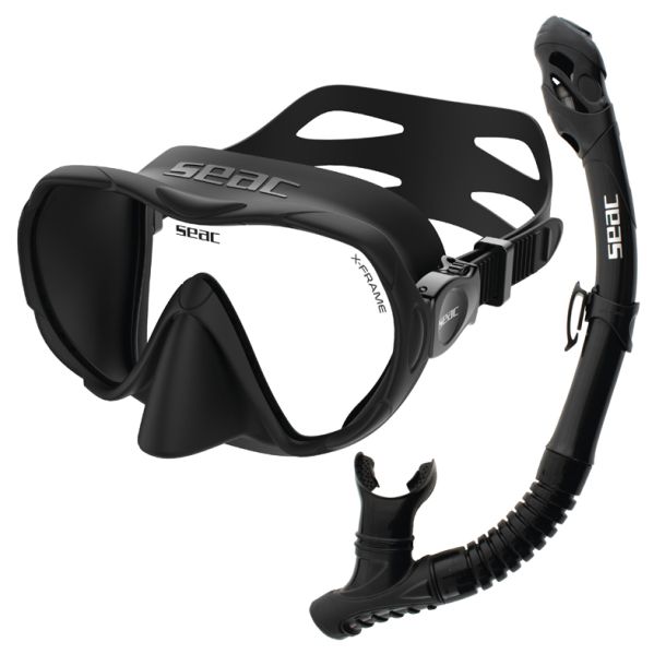 Seac Snorkelset X-Frame Combo Svart