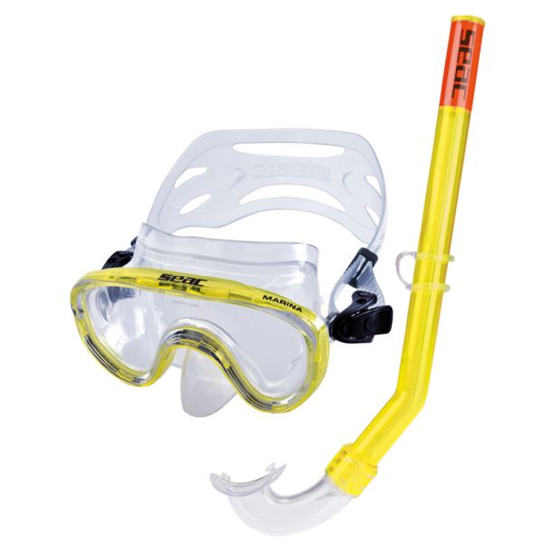 Seac Snorkeling Set Marina Siltra Yellow