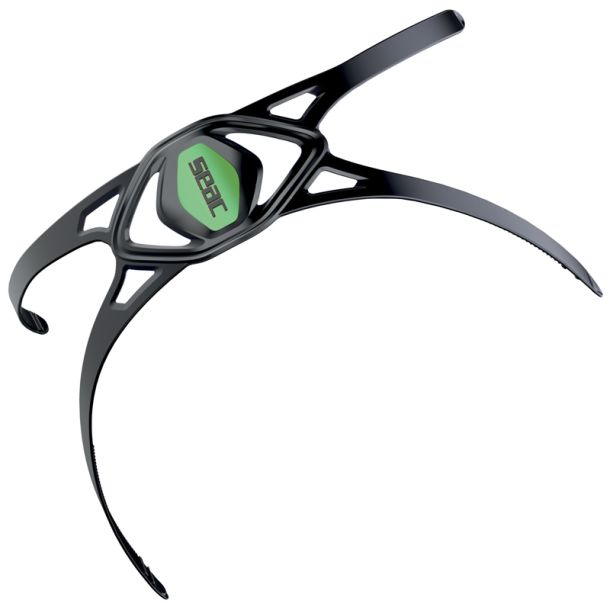 Seac Libera silikone strap med indsats sort/gr�n lime