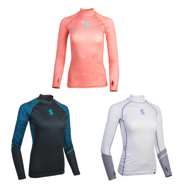 Scubapro T-Flex Rash Guard UPF-50 - Lang�rmet (Kvinder)