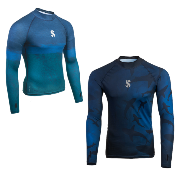 Scubapro T-Flex Rash Guards UPF 50 - Long Sleeve (Men) - Rash Guards ...