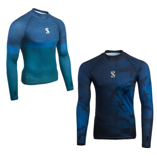 Scubapro T-Flex Rash Guards UPF-50 - Lang�rmet (M�nd)
