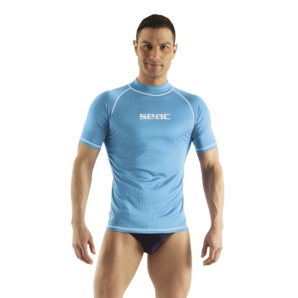 Seac Rash Guard T-Sun kort�rmet herre lysebl�