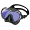 Tusa Paragon S Dykmask Svart/Silver