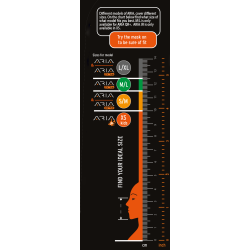 Oceanreef snorkelmaske Aria Classic bl