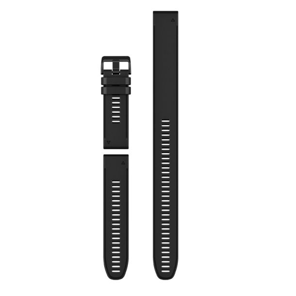 Garmin QuickFit 26 dykkerur reim, svart silikon (Dykkesett med 3 deler)