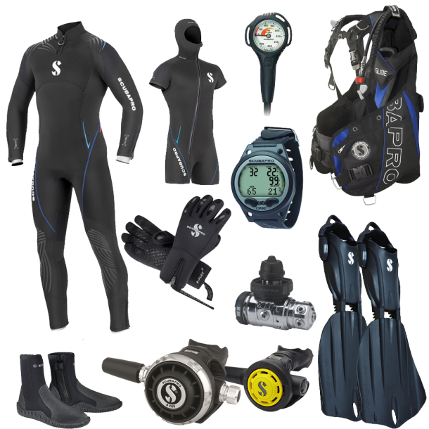 Scubapro helrs set Herr