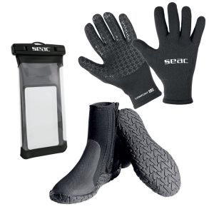Paketerbjudande - Delta 5 Boots, Comfort Gloves, Mobil Cover