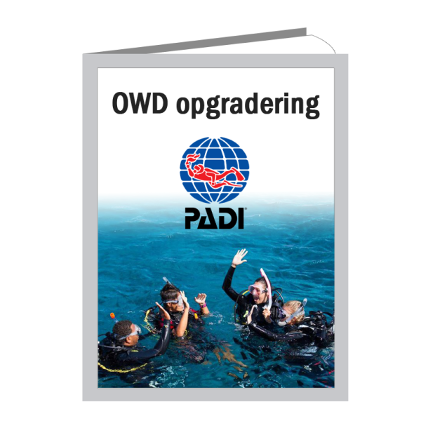 PADI Opgradering til OWD dykkercertifikat