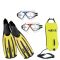 Package Offer - Seac Vision HD, Fuga Fins, Safedry Buoy – Yellow