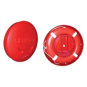 S�t med redningskrans, box og line