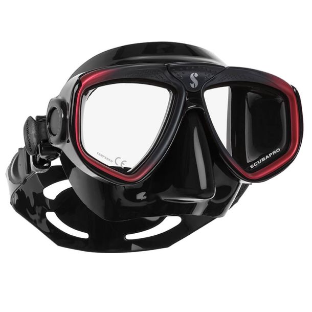 Scubapro dykkermaske Zoom EVO rd/sort