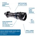 Scubapro flashlight Nova 1000R Wide with battery and charger.