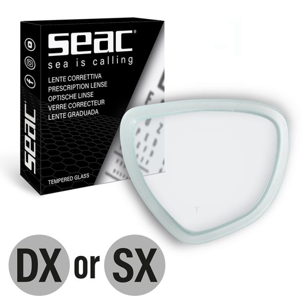 Seac linse med styrke til Extreme dykkermaske