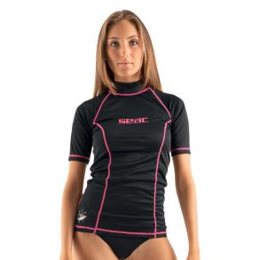 Seac Rash Guard T-Sun – Dame Kortrmet Sort