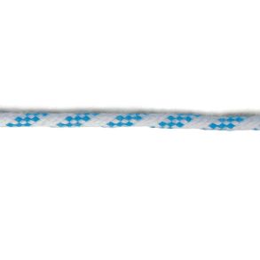 Superskde dobbeltflettet Hvid/bl