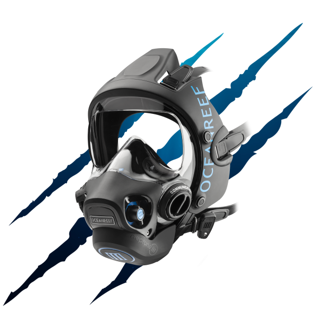 OceanReef Fullface maske Neptune III sort