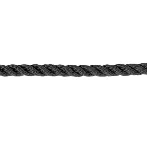 Tre-slet PP multifilament - Sort