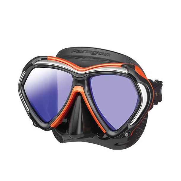 Tusa dykmask Paragon sort/orange