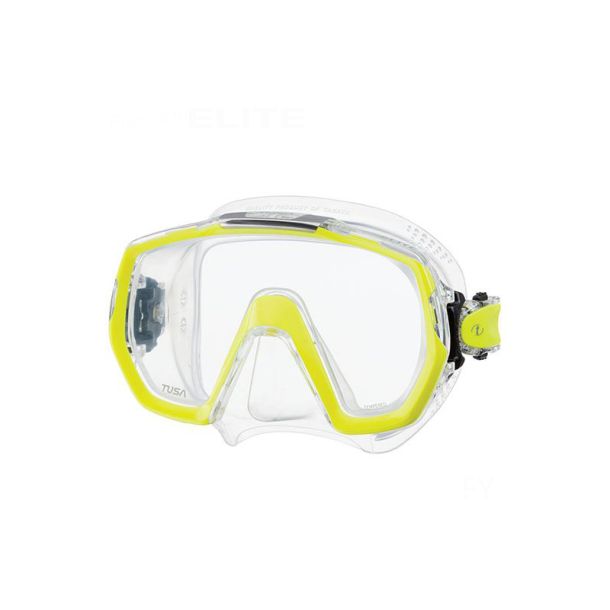 Tusa dykkermaske Freedom Elite klar/gul