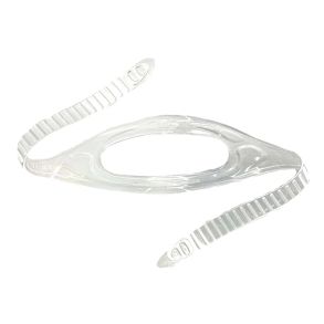 Tusa mask strap, clear