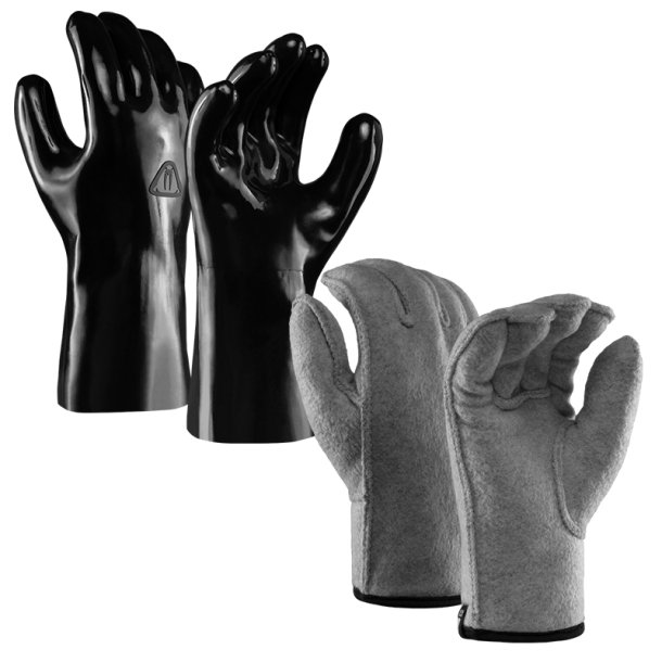 Waterproof torrhandskeset Biovyn 5-finger (med termounderhandske)