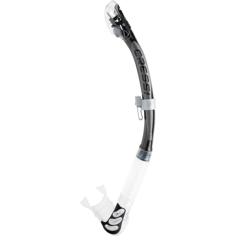 Cressi Alpha Ultra Dry snorkel klar / svart / sølv
