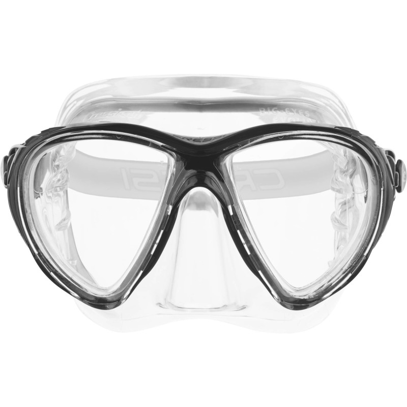 Cressi Big Eyes Evolution Crystal dykkermaske crystal / sort