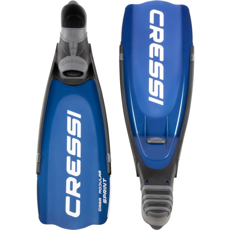 Cressi Gara Modular Sprint finner blå metal