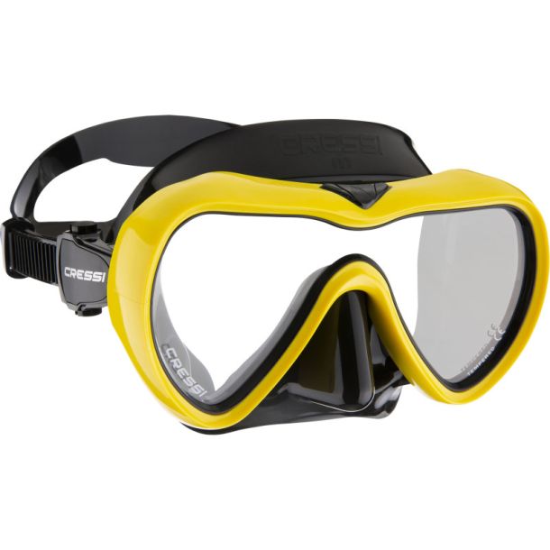 Cressi A1 maske sort / gul
