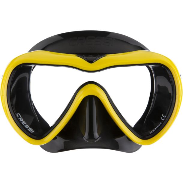 Cressi A1 maske sort / gul