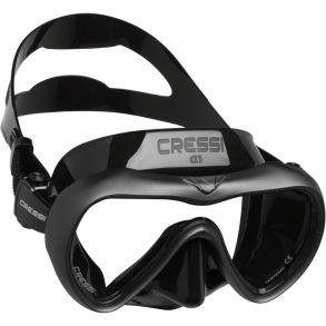 Cressi A1 maske svart / grafitt