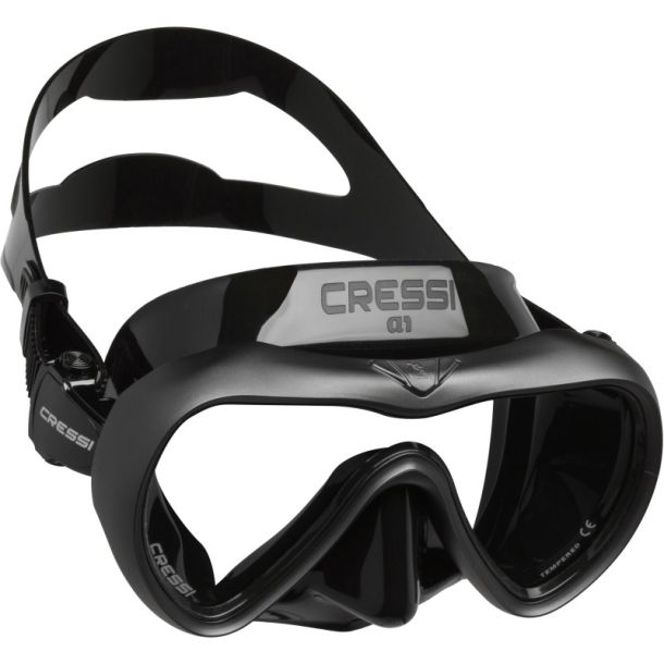 Cressi A1 maske sort / grafit